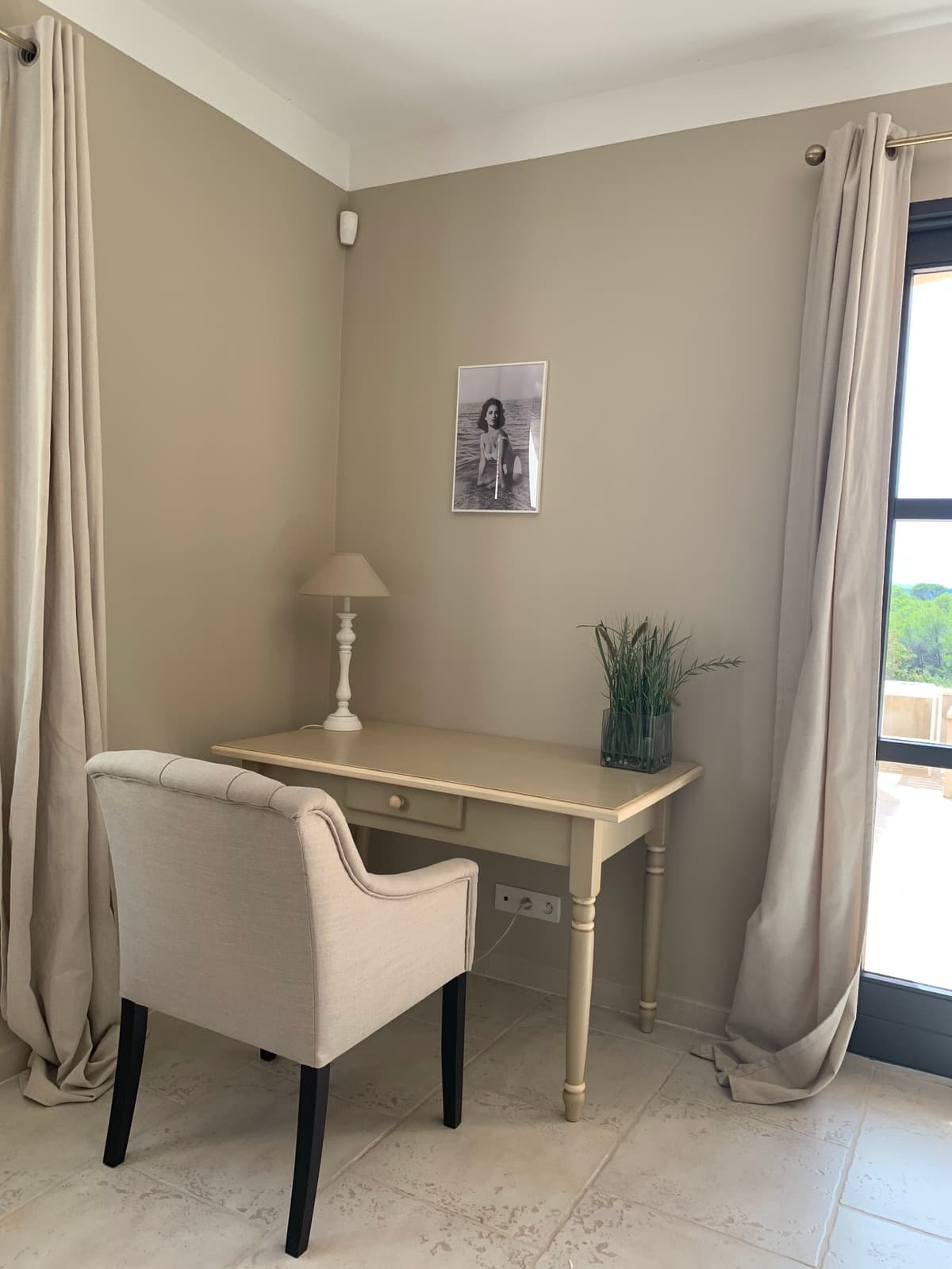 Arbeitsplatz im Schlafzimmer